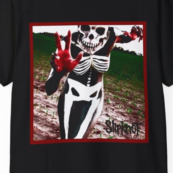 Slipknot Skeleton Girl Rock Band Music Graphic Tour Fan T-Shirt 159 - Picture 2 of 5